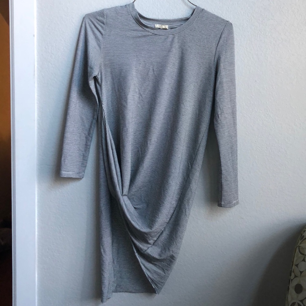 Striped Asymmetrical Long Sleeve